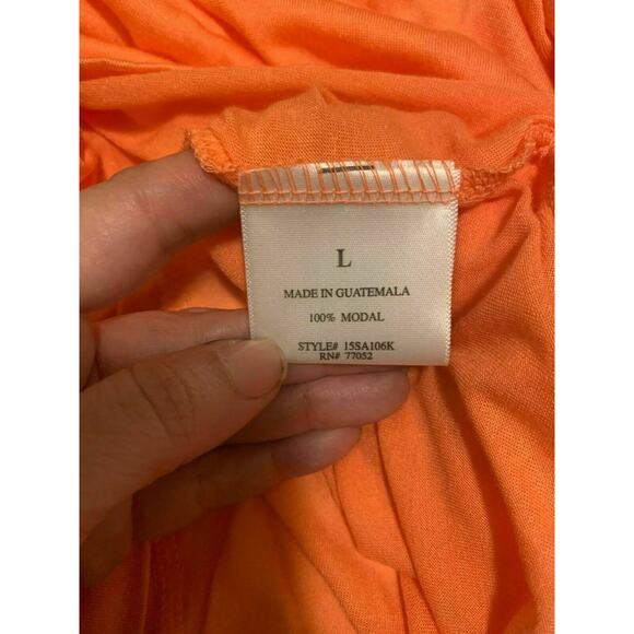 Thread 4 Thoughts Orange Racer Back Top Size Large - Picture 5 of 9